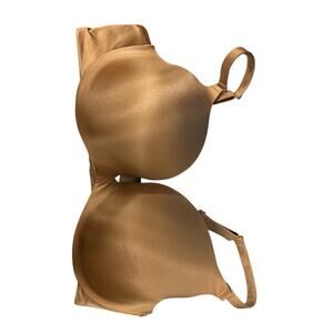 Cacique Nude Smooth Plunge Bra 40D NWT